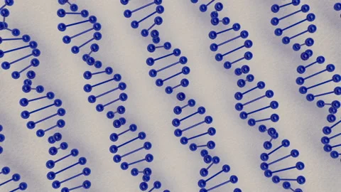 Science concept. Abstract representation of digital binary plexus DNA molecule. Stock Footage 115320058