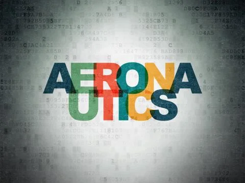 Science concept: Aeronautics on Digital Paper background イラスト素材