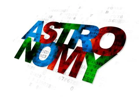 Science concept: Astronomy on Digital background 스톡 일러스트