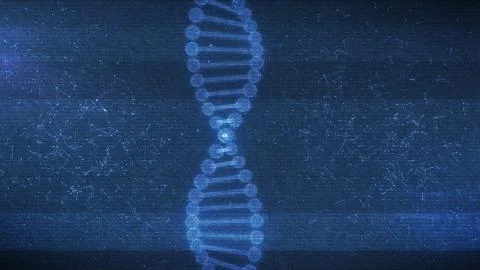 Science concept background. 3d illustration of an abstract medical DNA struct Stock Illustration