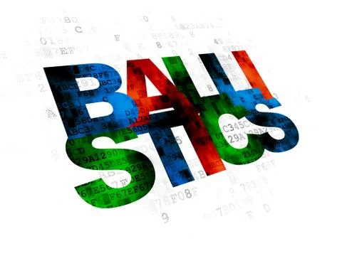 Science concept: Ballistics on Digital background Stock-Illustration