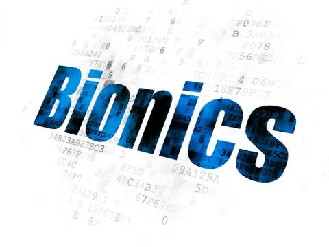 Science concept: Bionics on Digital background Stock Illustration