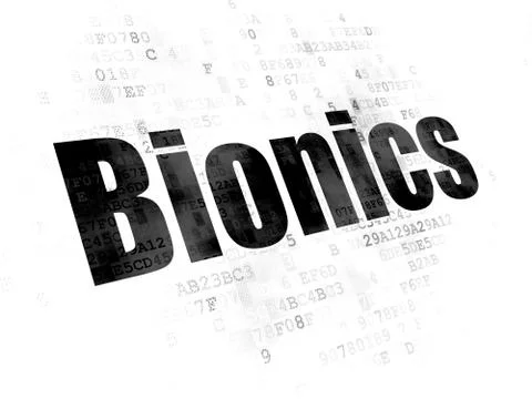 Science concept: Bionics on Digital background Stock Illustration