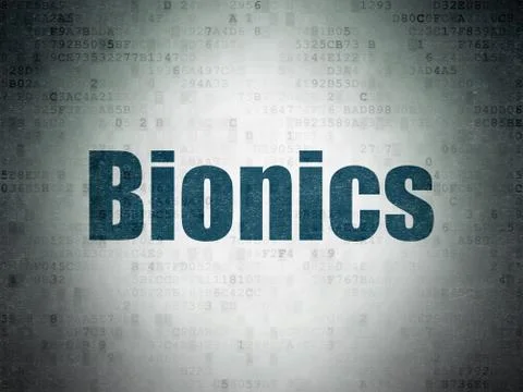 Science concept: Bionics on Digital Data Paper background イラスト素材