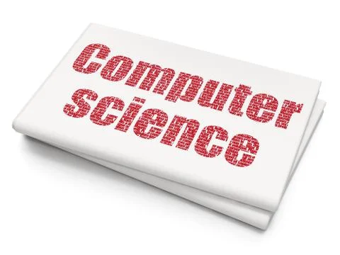 Science concept: Computer Science on Blank Newspaper background Stock Illustration