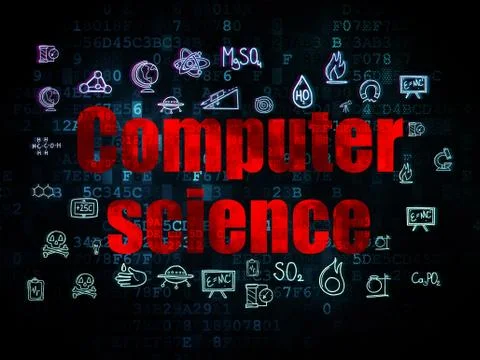 Science concept: Computer Science on Digital background Stock Illustration