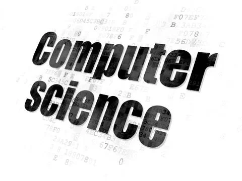 Science concept: Computer Science on Digital background イラスト素材