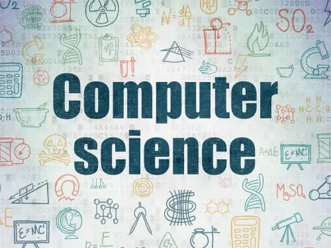 Science concept: Computer Science on Digital Paper background Stock Illustration