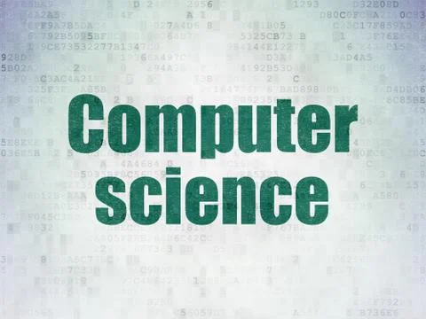 Science concept: Computer Science on Digital Paper background 스톡 일러스트