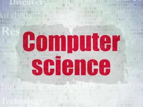 Science concept: Computer Science on Digital Paper background 스톡 일러스트