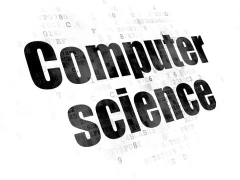 Science concept: Computer Science on Digital background Stockillustratie