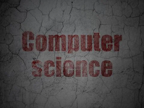 Science concept: Computer Science on grunge wall background Stock Illustration