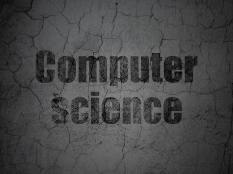 Science concept: Computer Science on grunge wall background Stock Illustration