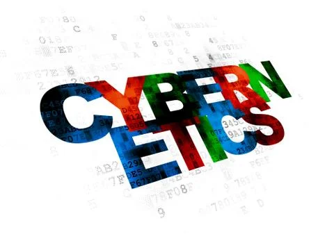 Science concept: Cybernetics on Digital background Stock Illustration