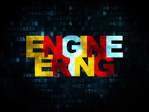 Science concept: Engineering on Digital background Stock Illustration
