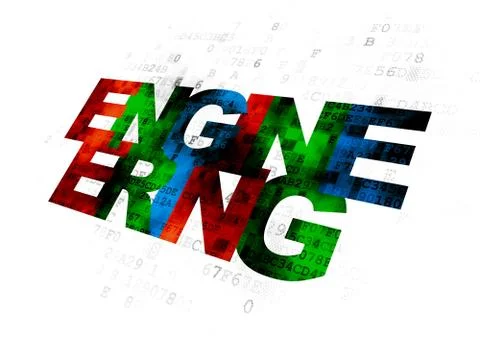 Science concept: Engineering on Digital background Stock Illustration