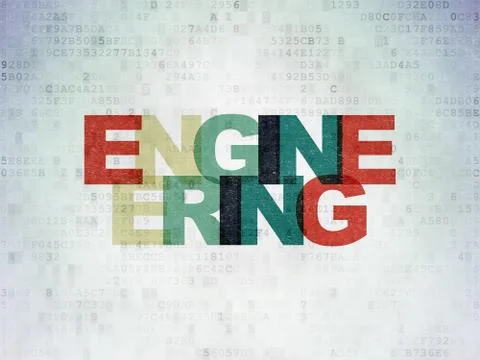 Science concept: Engineering on Digital Paper background Stock Illustration