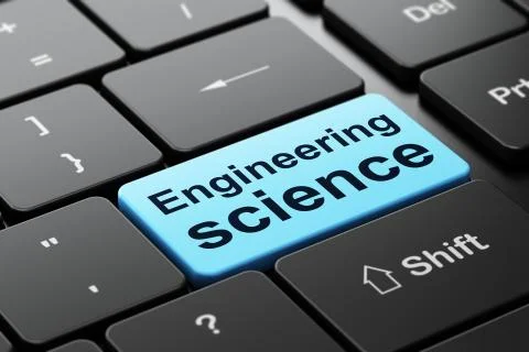 Science concept: Engineering Science on computer keyboard background Stock Illustration