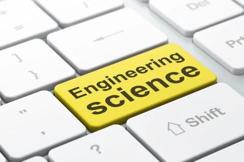 Science concept: Engineering Science on computer keyboard background Stock Illustration