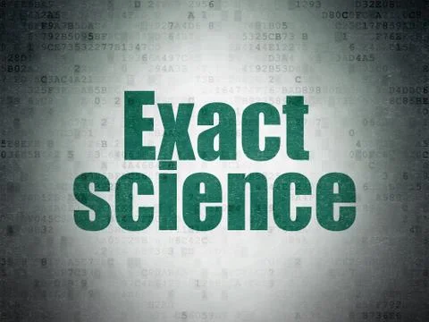 Science concept: Exact Science on Digital Paper background Illustrazione stock
