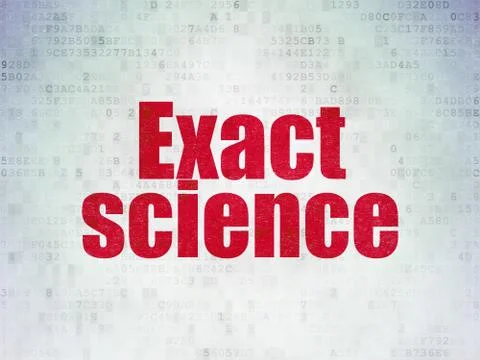 Science concept: Exact Science on Digital Paper background Illustrazione stock