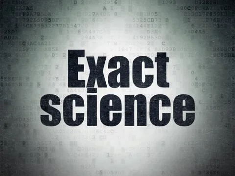 Science concept: Exact Science on Digital Data Paper background Stock Illustration