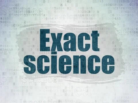 Science concept: Exact Science on Digital Data Paper background 스톡 일러스트