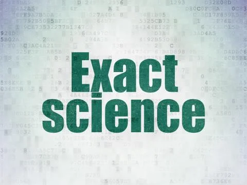 Science concept: Exact Science on Digital Data Paper background 스톡 일러스트