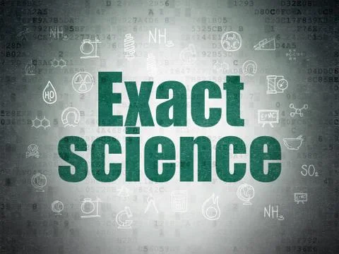 Science concept: Exact Science on Digital Data Paper background 스톡 일러스트