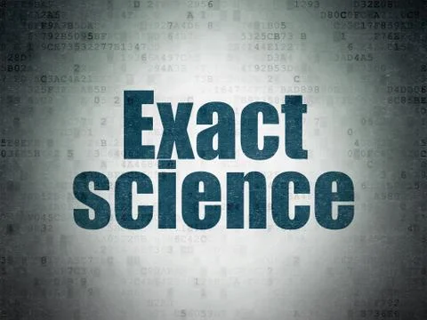 Science concept: Exact Science on Digital Data Paper background イラスト素材