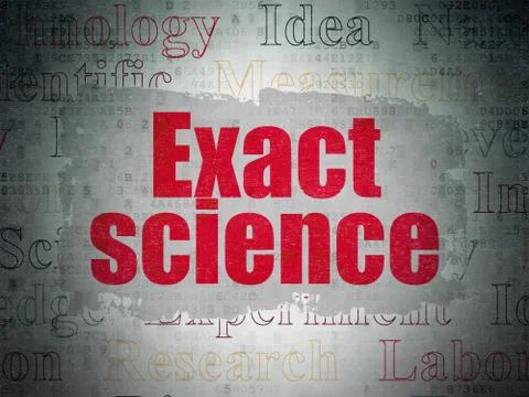 Science concept: Exact Science on Digital Data Paper background Illustrazione stock