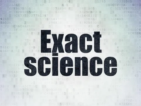 Science concept: Exact Science on Digital Data Paper background Illustrazione stock