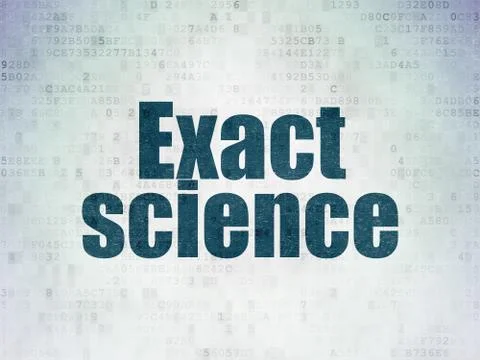 Science concept: Exact Science on Digital Data Paper background 스톡 일러스트