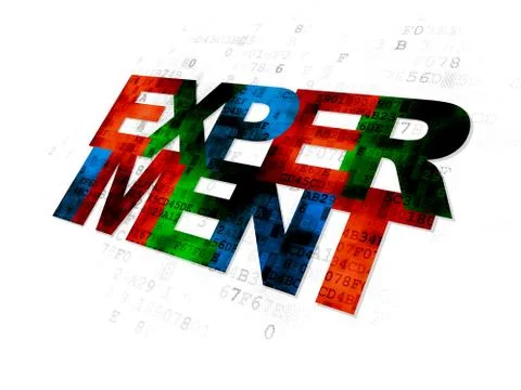 Science concept: Experiment on Digital background Stock Illustration