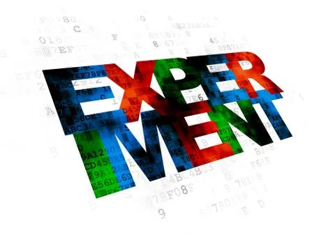 Science concept: Experiment on Digital background Stock-Illustration