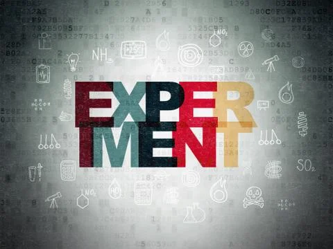 Science concept: Experiment on Digital Data Paper background 스톡 일러스트