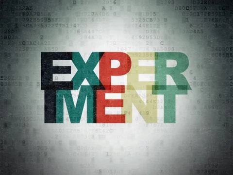 Science concept: Experiment on Digital Data Paper background 스톡 일러스트