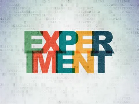 Science concept: Experiment on Digital Data Paper background Stock Illustration