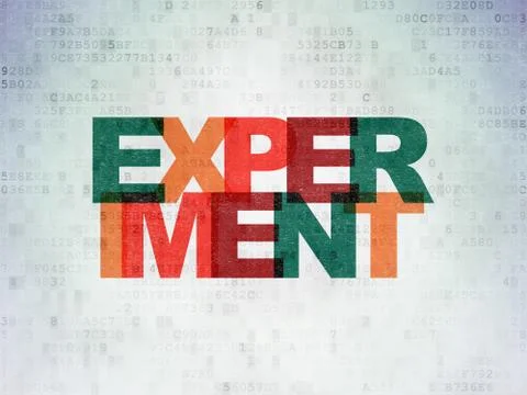 Science concept: Experiment on Digital Paper background Stockillustratie