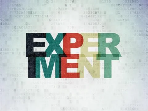 Science concept: Experiment on Digital Paper background イラスト素材