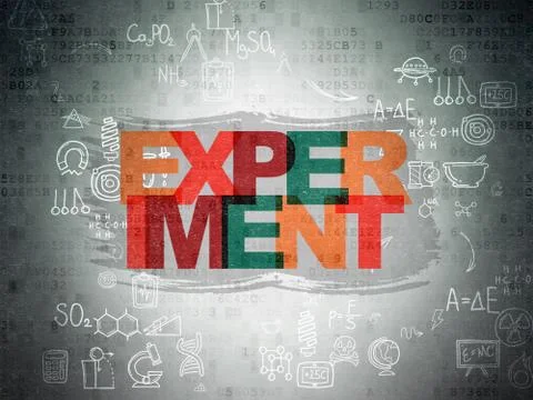 Science concept: Experiment on Digital Paper background Stock-Illustration