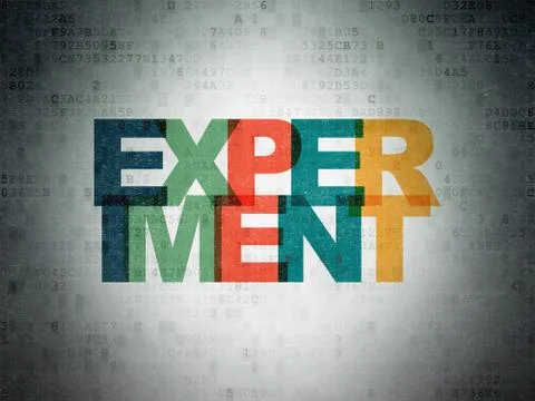 Science concept: Experiment on Digital Paper background イラスト素材