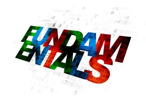 Science concept: Fundamentals on Digital background Stock-Illustration