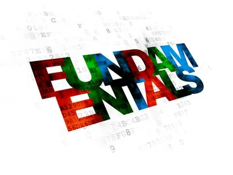 Science concept: Fundamentals on Digital background Illustrazione stock