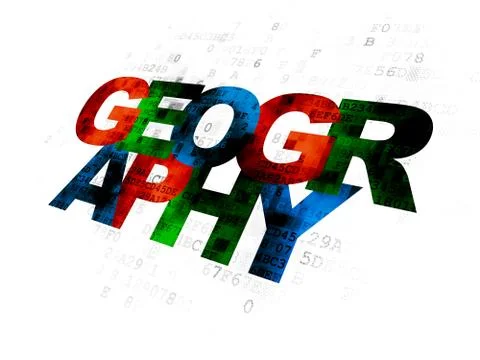 Science concept: Geography on Digital background Stock-Illustration