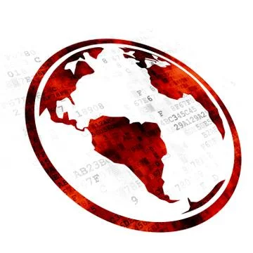 Science concept: Globe on Digital background 스톡 일러스트