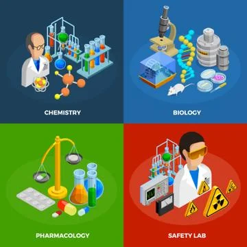 Science Concept Icons Set Stock Illustration