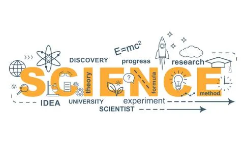 SCIENCE concept. Stock Illustration