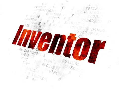 Science concept: Inventor on Digital background Stock-Illustration