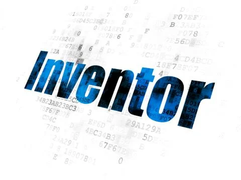 Science concept: Inventor on Digital background Stock Illustration